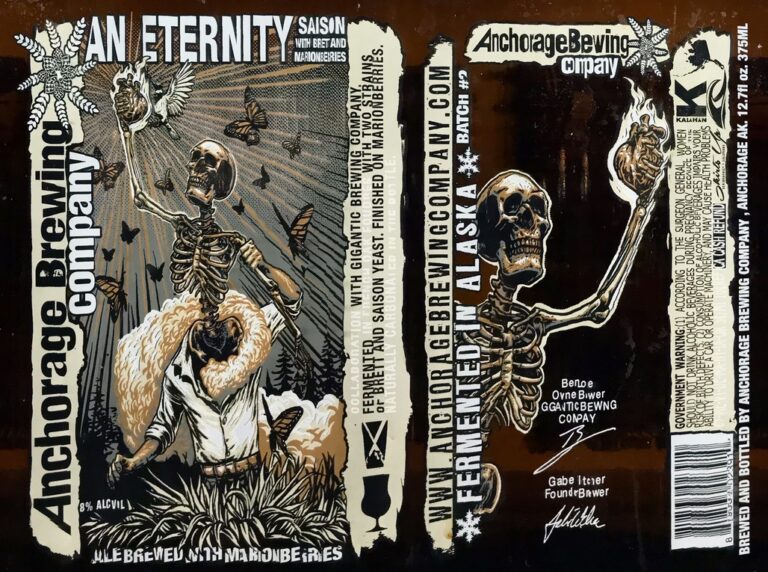 An Eternity (Batch 2) beer label from Anchorage