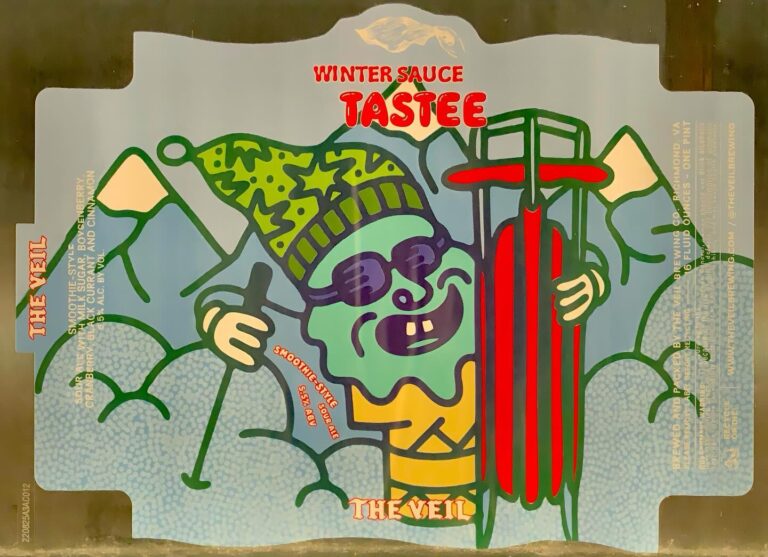 Winter Sauce Tastee beer label from The Veil