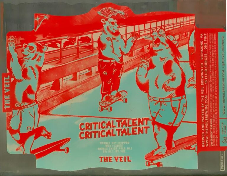 Critical Critical Talent Talent beer label from The Veil