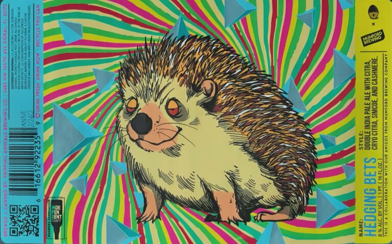 Hedging Bets beer label from Tripping Animals & Mumford