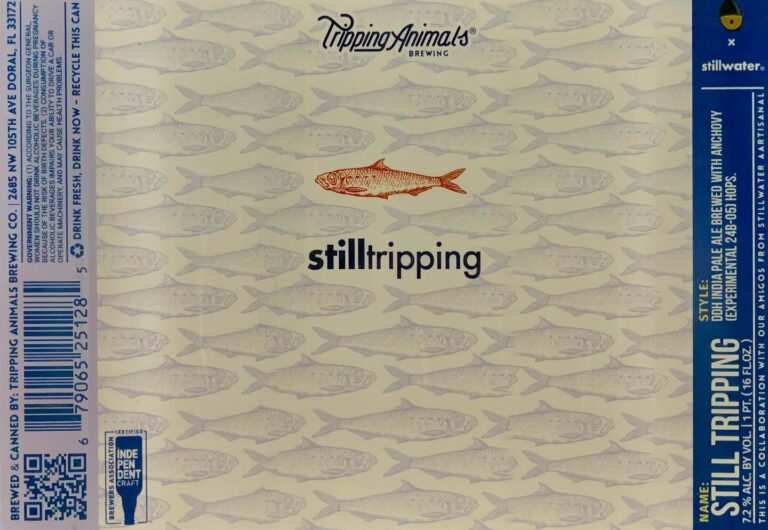 Still Tripping beer label from Stillwater & Tripping Animals