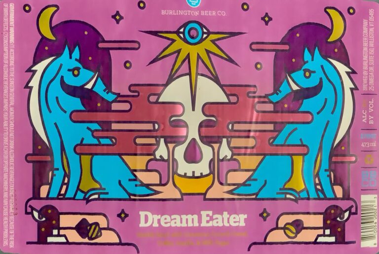Dream Eater beer label from Burlington