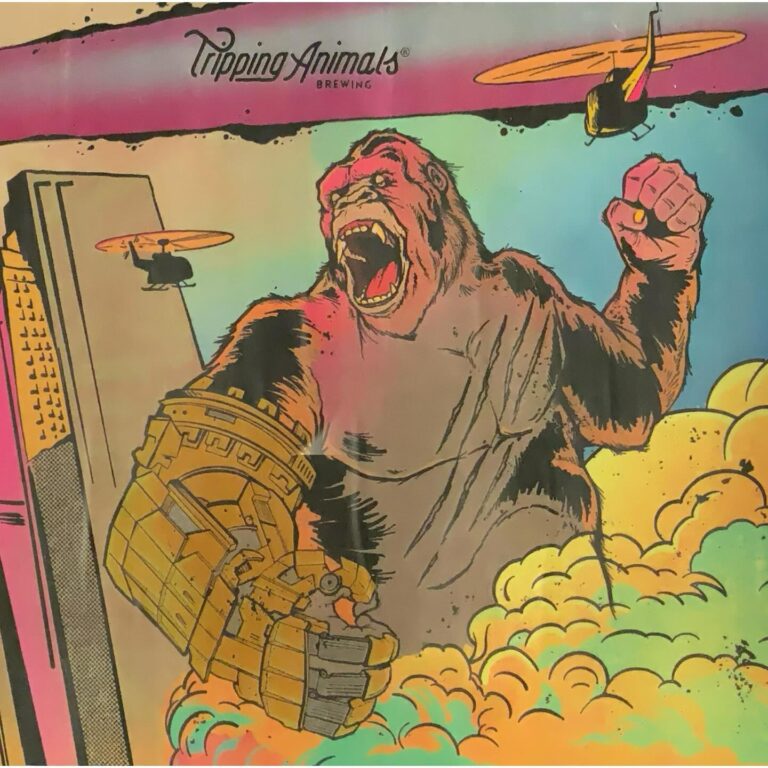 King of the Beasts beer label from Tripping Animals
