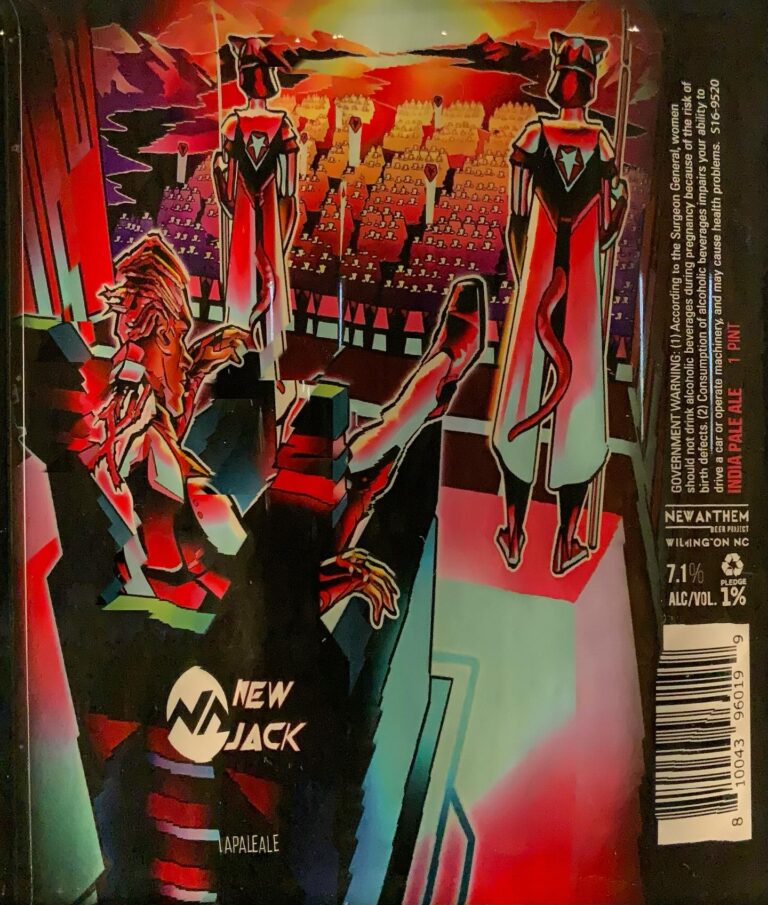 New Jack beer label from New Anthem Beer Project