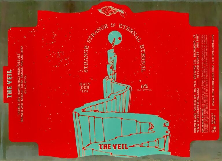 Strange Strange Eternal Eternal beer label from The Veil