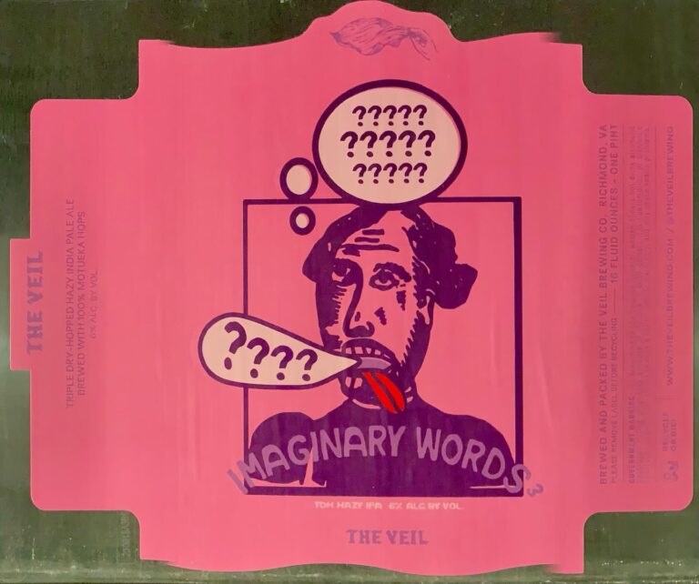 Imaginary Words 3 beer label from The Veil