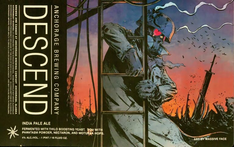 Decend beer label from Anchorage
