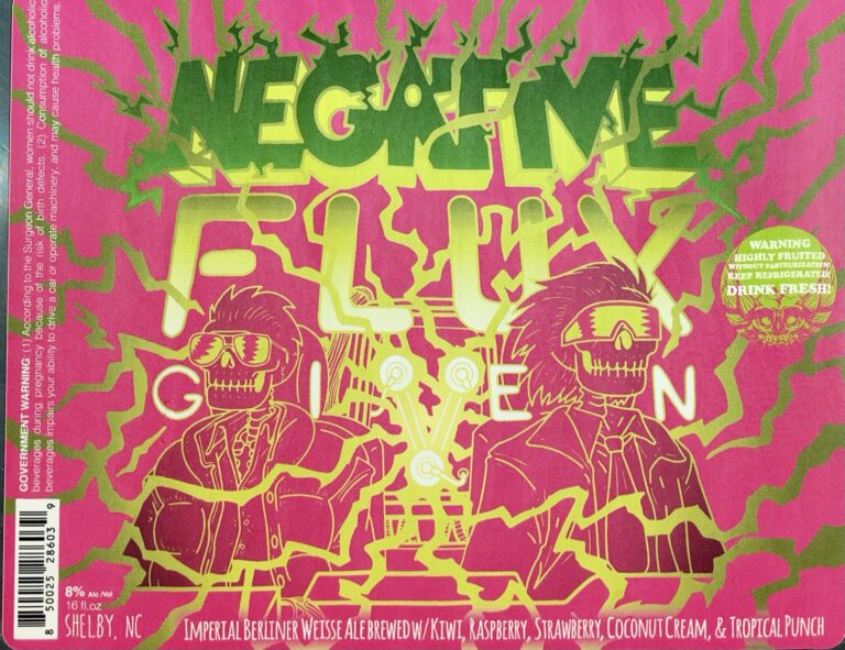 Negative Flux Given beer label from Newgrass