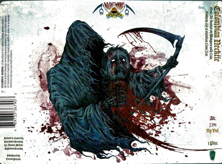 Colombian Necktie beer label from Nightmare