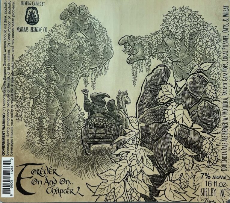 Forever On And On Chapter 2 beer label from Newgrass