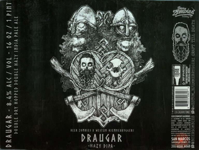 Draugar beer label from Beer Zombies