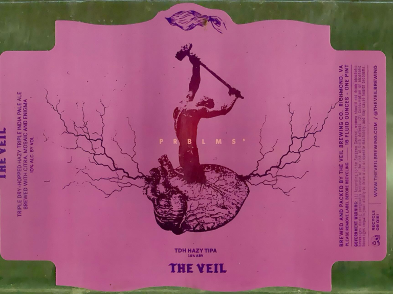Prblms3 beer label from The Veil