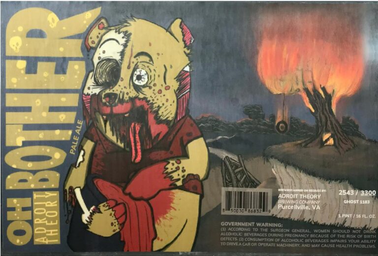 Oh Bother (Ghost 1183) beer label from Adroit Theory