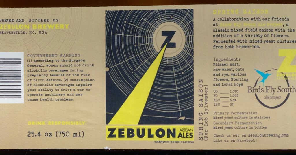 Spring Saison (for Bob Sylvester)