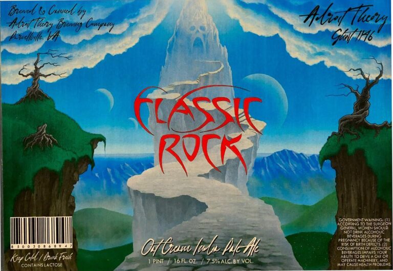 Classic Rock beer label from Adroit Theory