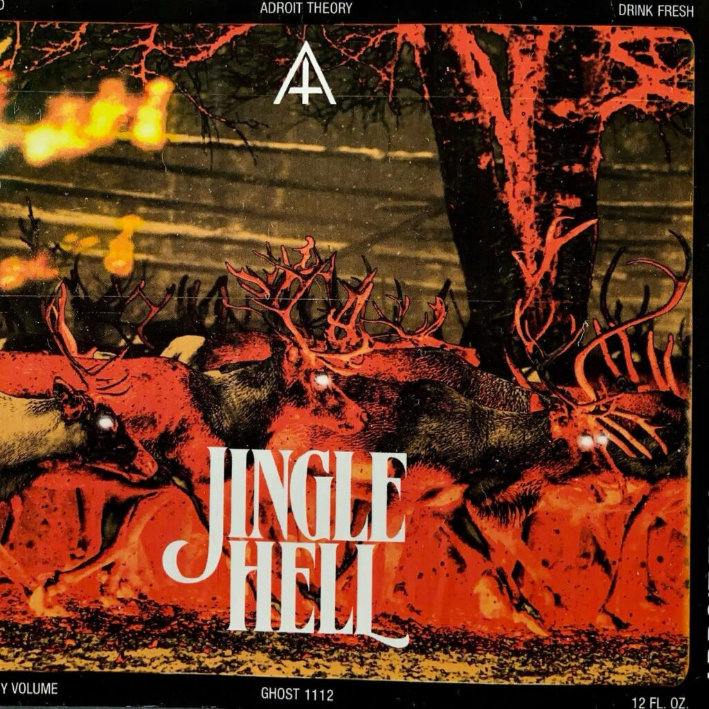 Jingle Hell (Ghost 1112) beer label from Adroit Theory