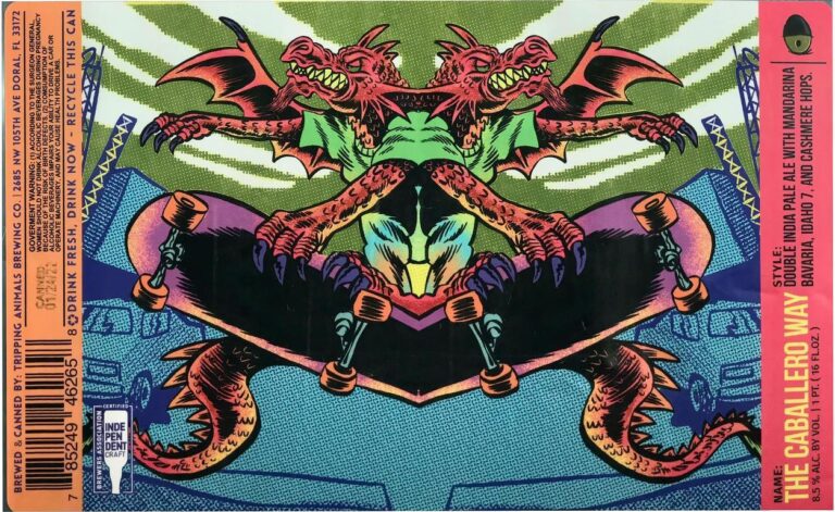 The Caballero Way beer label from Tripping Animals