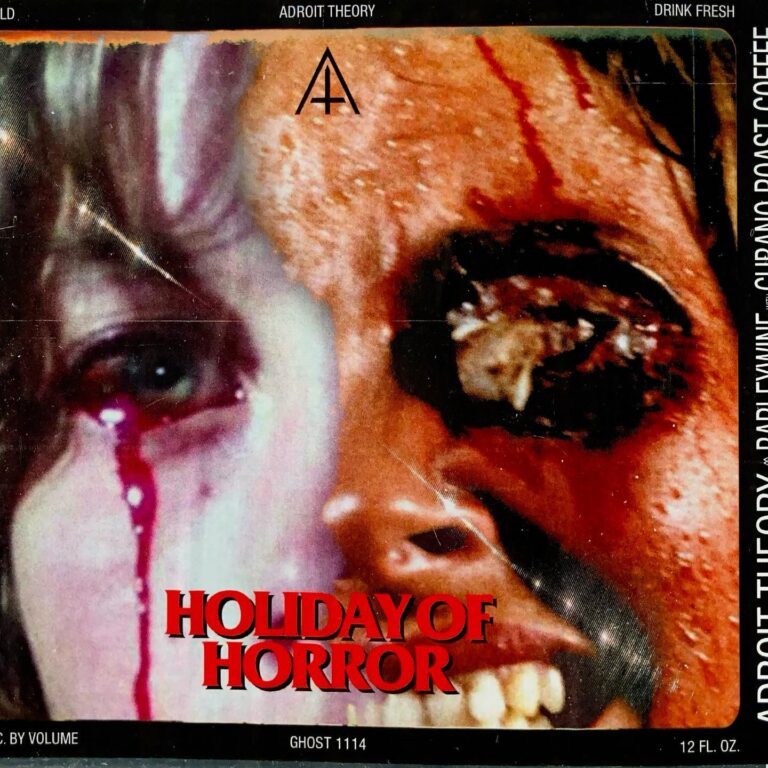 Holiday of Horror (Ghost 1114) beer label from Adroit Theory