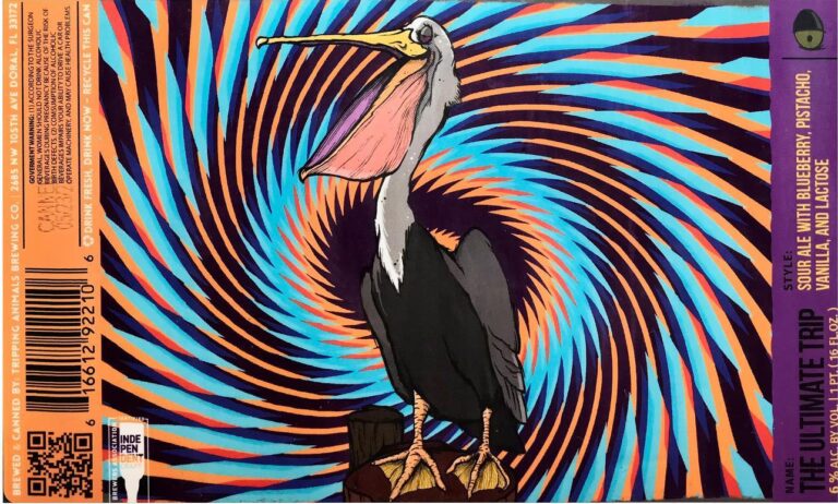 The Ultimate Trip beer label from Tripping Animals