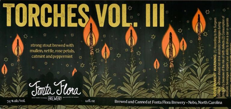 Torches Volume 3 beer label from Fonta Flora