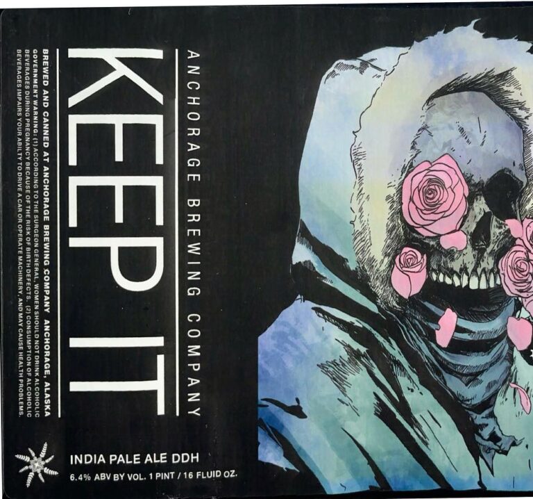Keep It beer label from Anchorage, artwork by Rob Bowyer