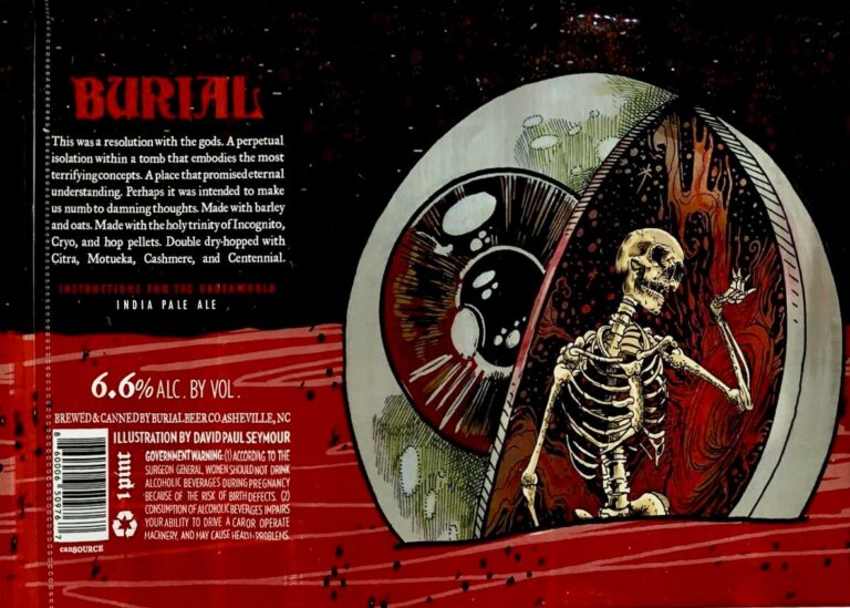 Instructions for the Underworld beer label, artwork by David Paul Seymour