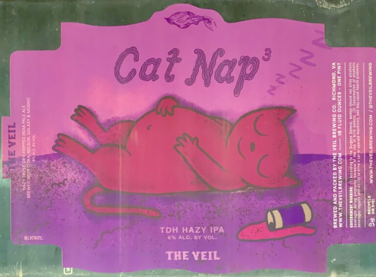 Cat Nap³ beer label from The Veil