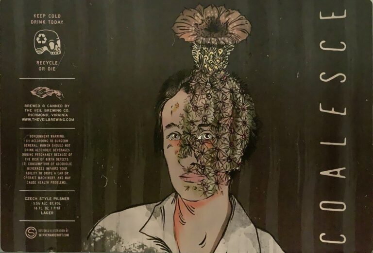 Coalesce beer label from The Veil