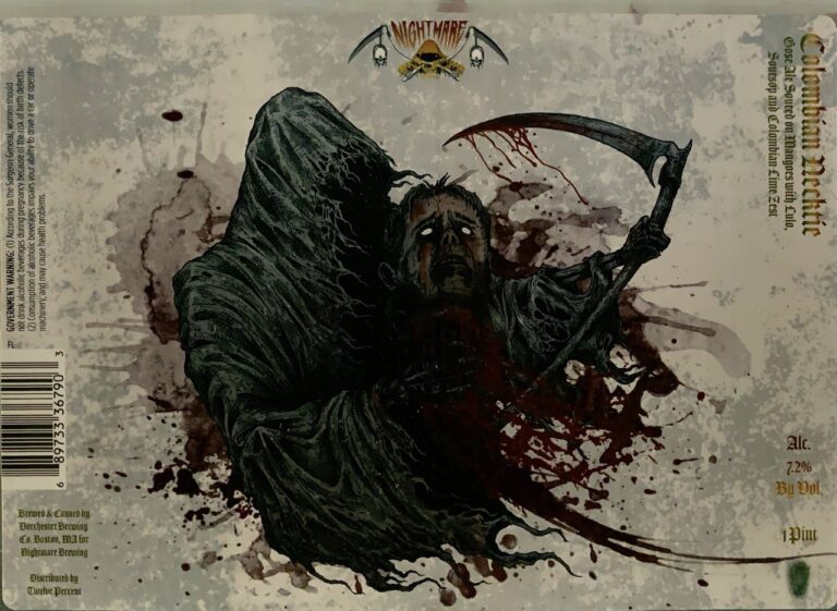 Columbian Necktie beer label from Nightmare