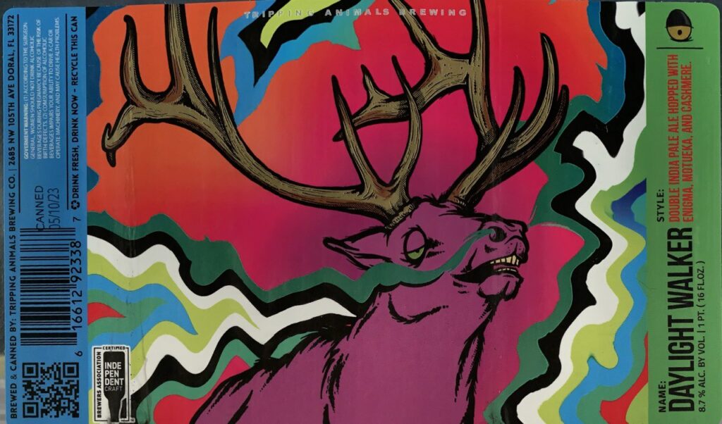Daylight Walker beer label from Tripping Animals