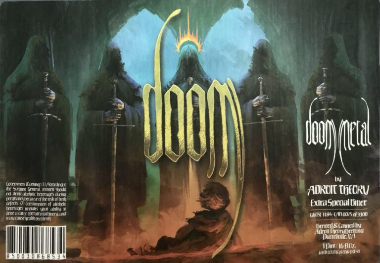 DOOM (Ghost 1184) beer label from Adroit Theory