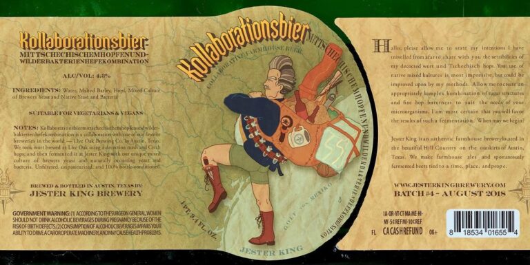 Kollaborationsbier beer label from Jester King