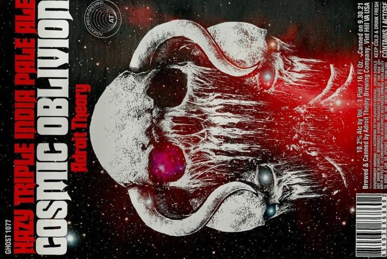 Cosmic Oblivion beer label from Adroit Theory