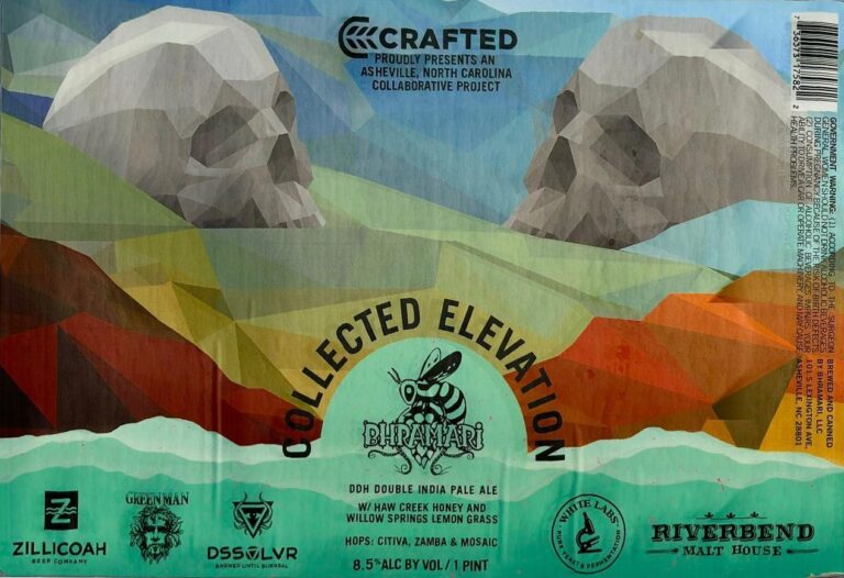Crafted: Collected Elevation beer label from Bhramari