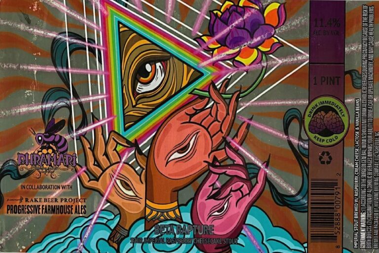 Beta Rapture beer label from Bhramari
