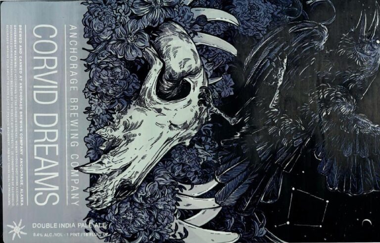 Corvid Dreams beer label from Anchorage