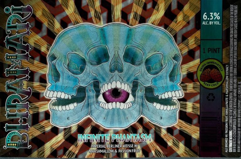 Infinite Phantasm beer label from Bhramari