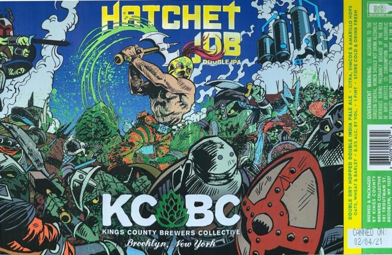 Hatchet Job beer label from KCBC