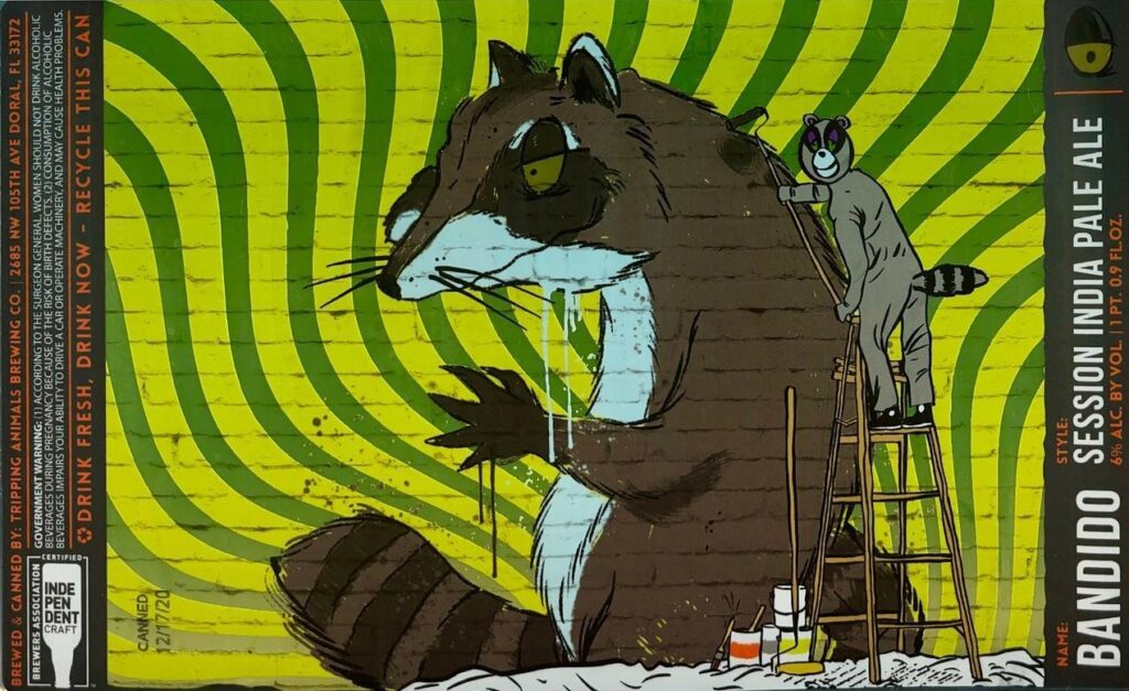 Bandido beer label from Tripping Animals