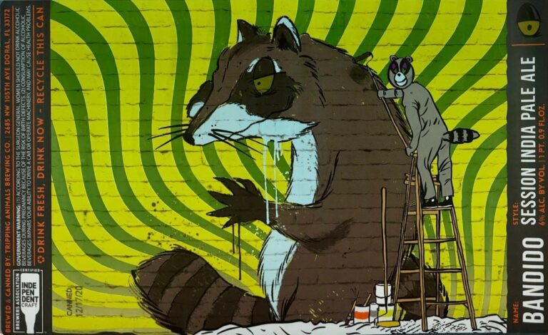 Bandido beer label from Tripping Animals