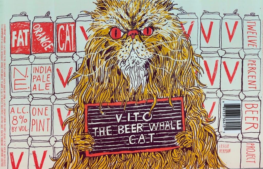 Vito the Beer Whale Cat