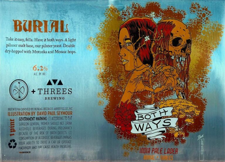 Both Ways beer label, artwork by David Paul Seymour