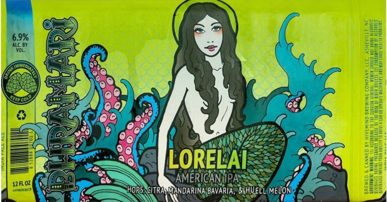 Lorelei IPA beer label from Bhramari
