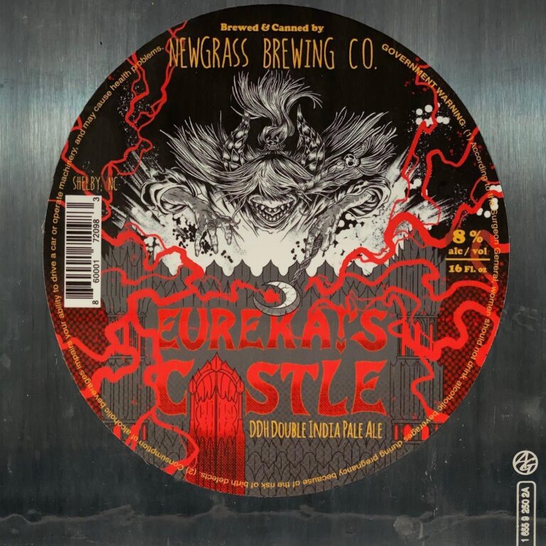 Eureka’s Castle beer label from Newgrass