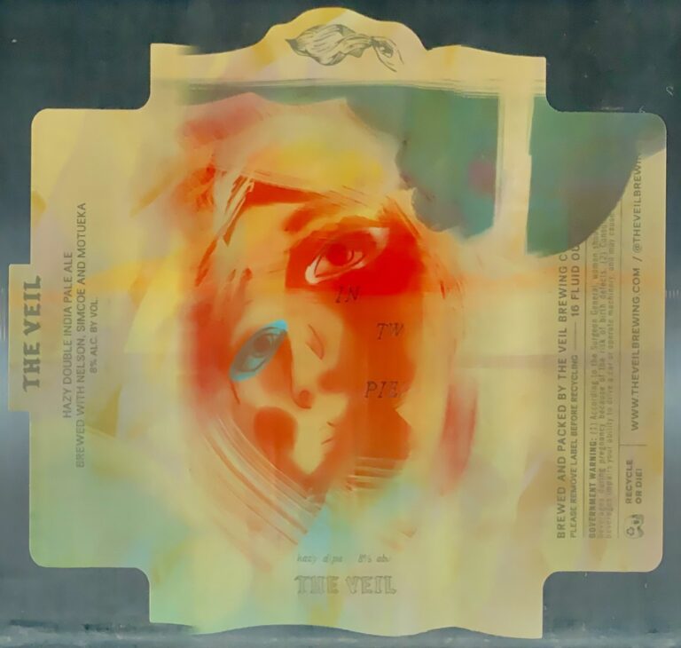 In Two Piece beer label from The Veil