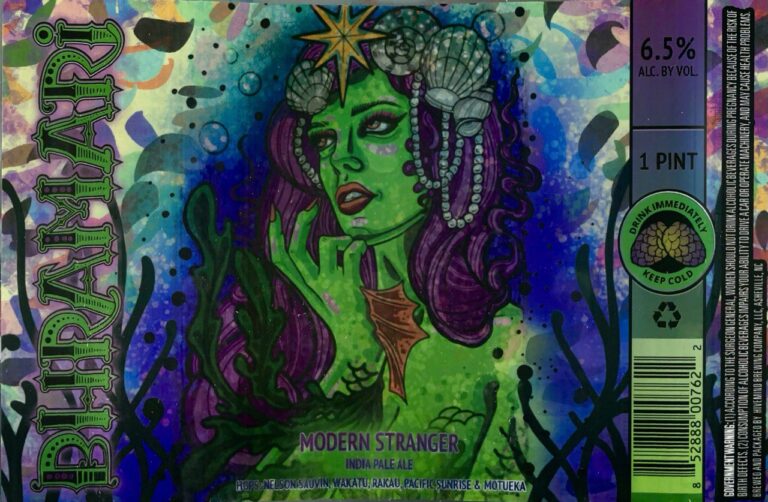 Modern Stranger beer label from Bhramari