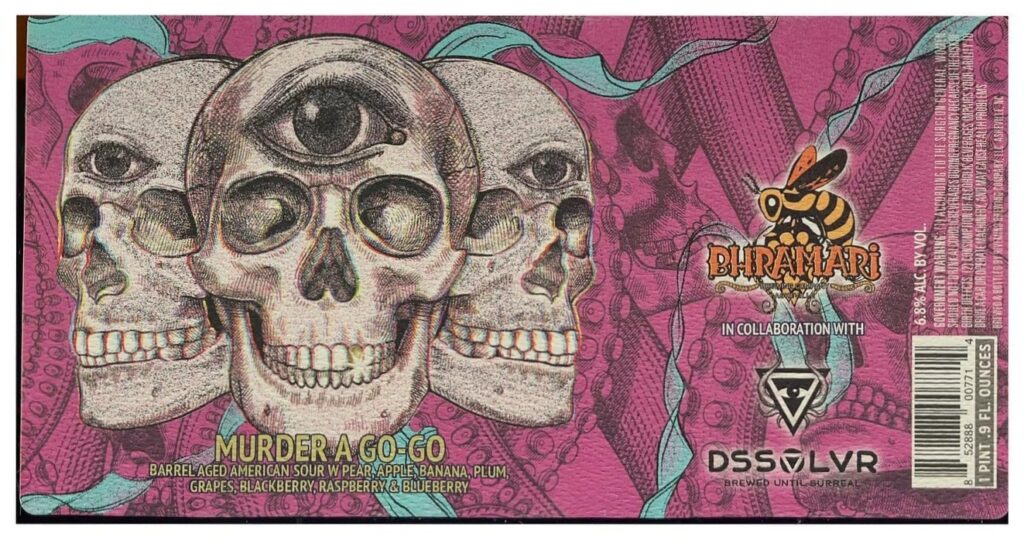 Murder A Go Go beer label from Bhramari