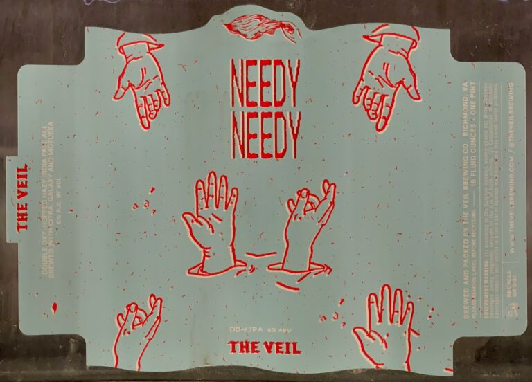 Needy Needy beer label from The Veil