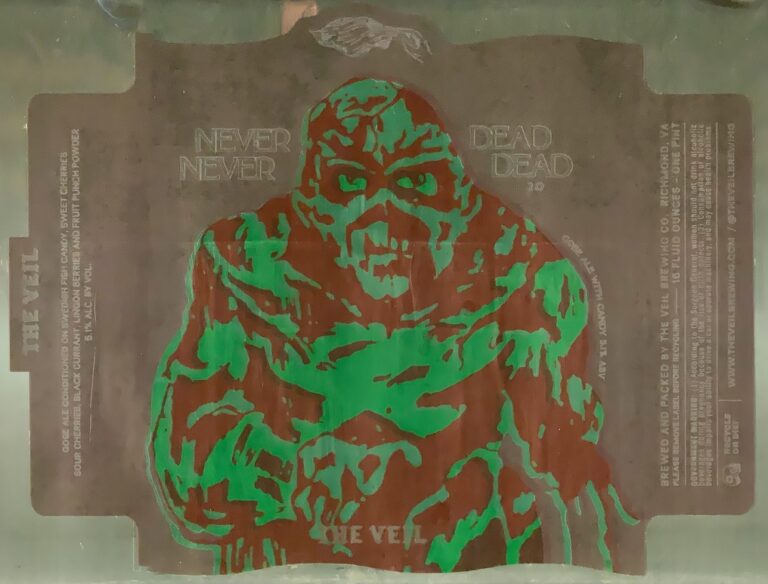 Never Never Dead Dead beer label from The Veil
