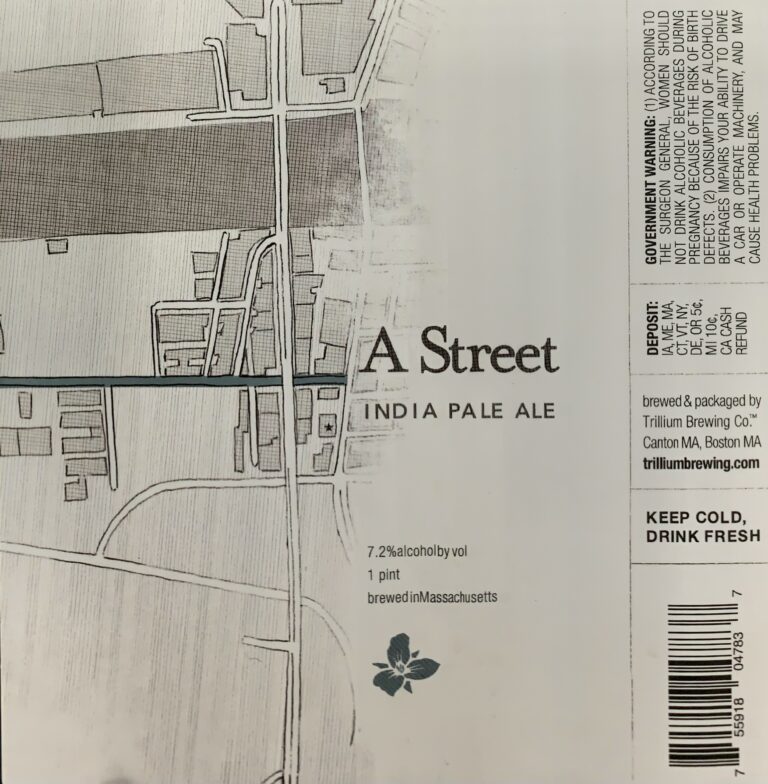 A Street beer label from Trillium